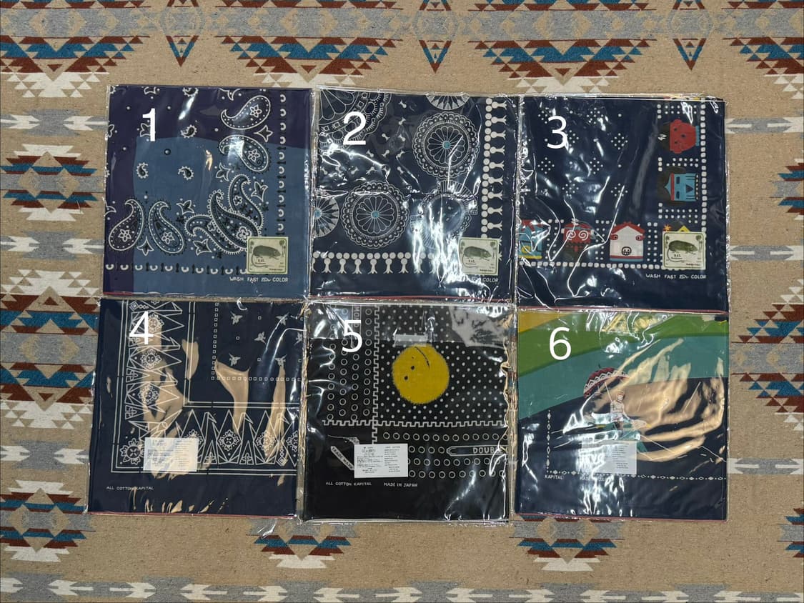 [OS] 캐피탈 패스트컬러 셀비지 반다나 상품이미지1