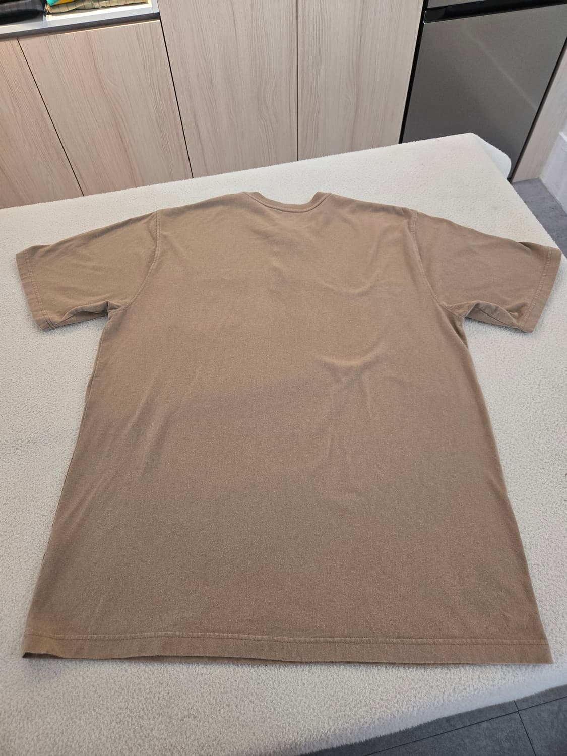 맛있게 익은 칼하트 반팔 헨리넥 티셔츠 베이지 L 상품이미지8