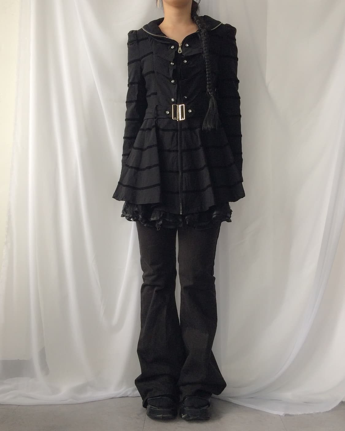 Stripe pattern gothic mood jacket 상품이미지7