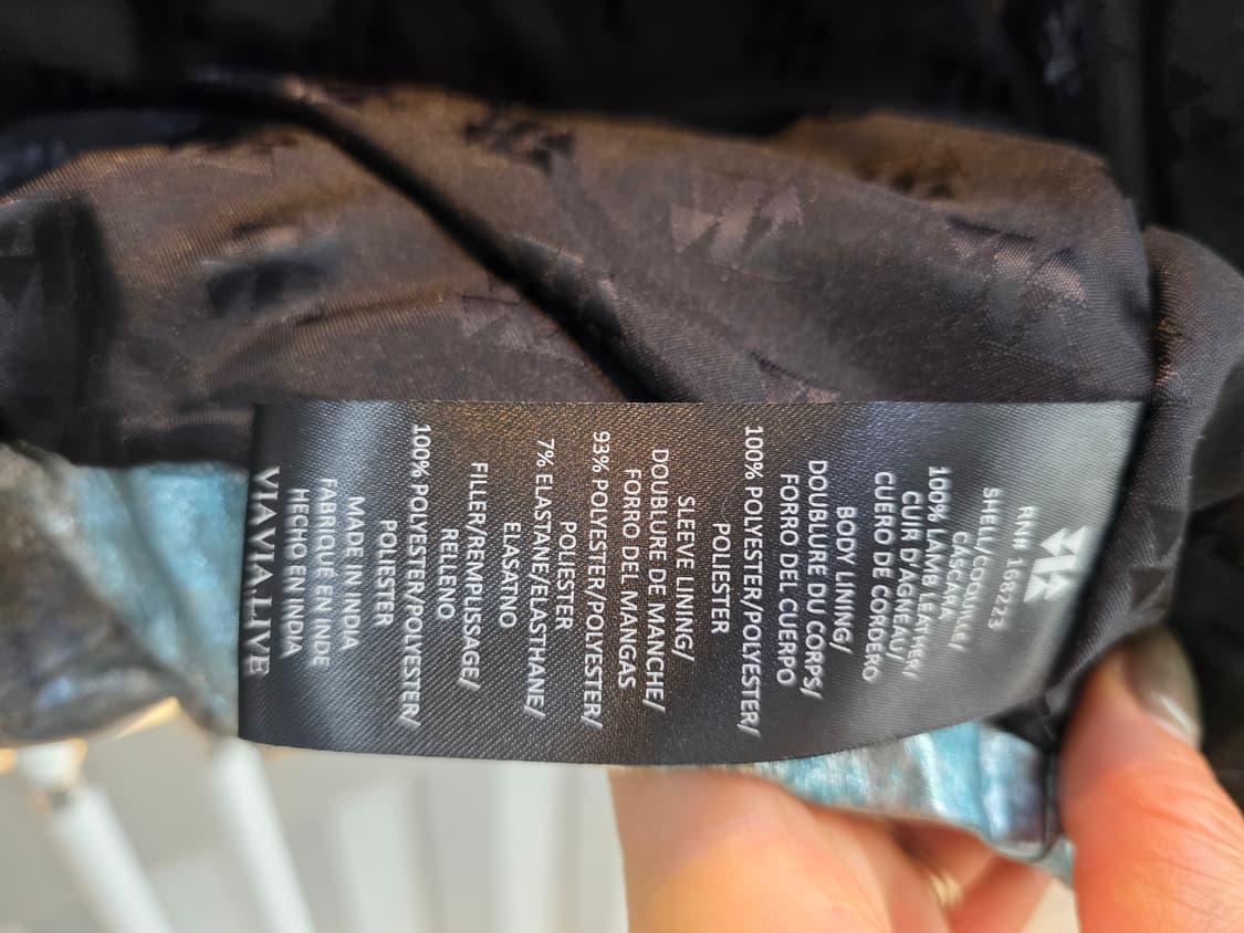 VIAVIA 양가죽 크롭패딩 점퍼 상품이미지9