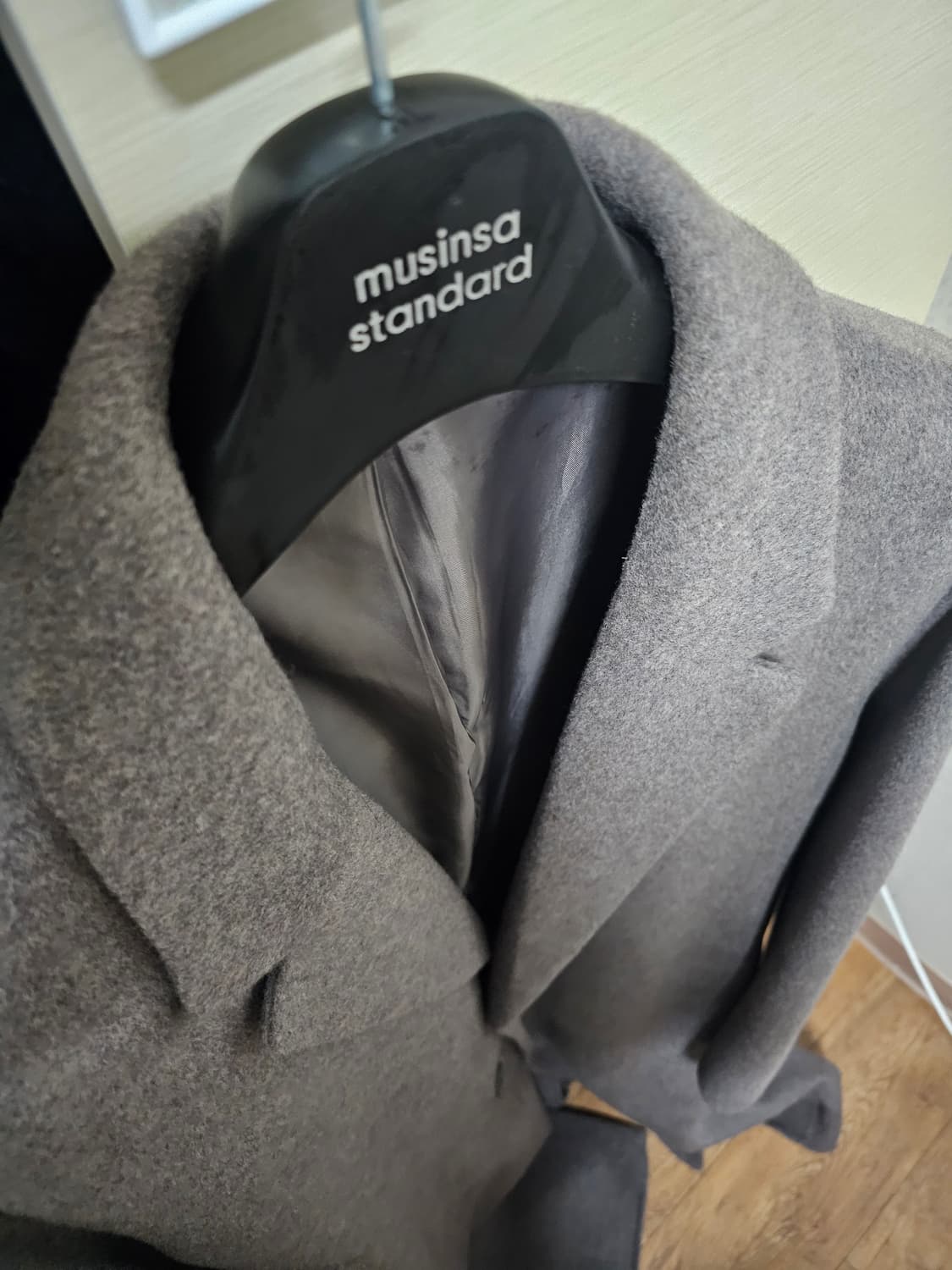 무탠다드 캐시미어 블렌드 오버사이즈 핸드메이드 로브코트 (토프) 2XL 상품이미지3