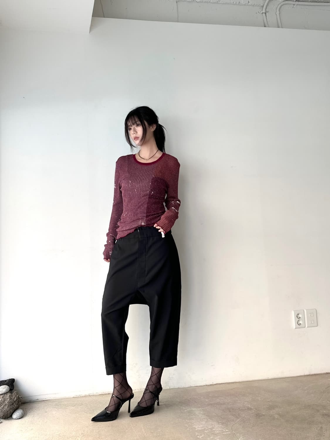 & OTHER STORIES Glitter ink slim knit 상품이미지5