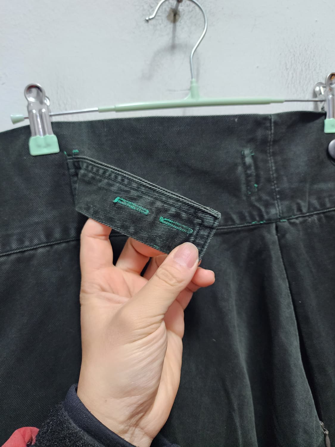 배정남st 청녹색 항아리 바지 상품이미지5