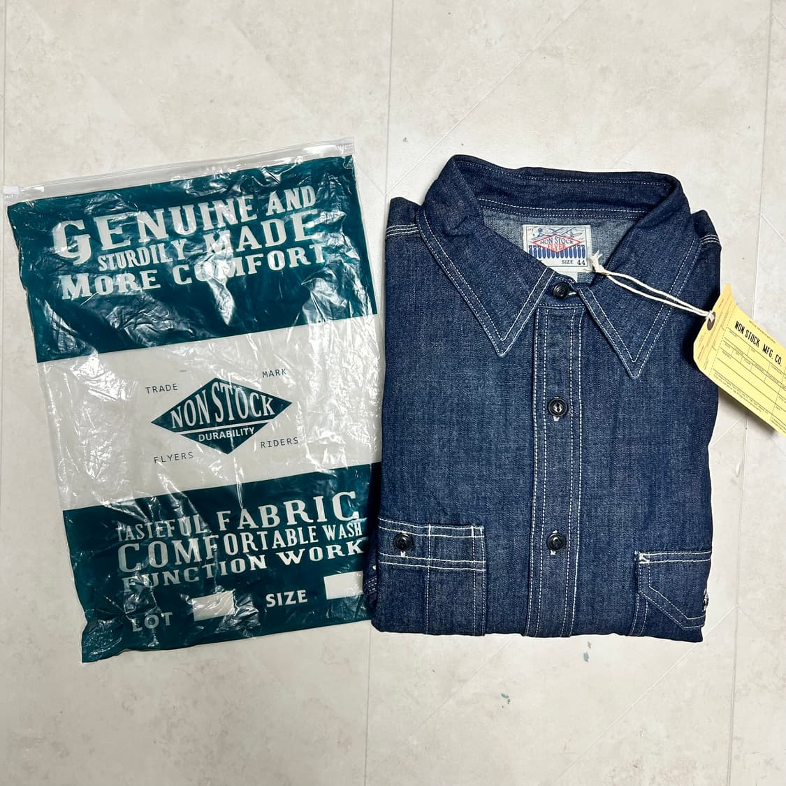 [새상품 2XL] 브론슨 데님 워크 셔츠 상품이미지3