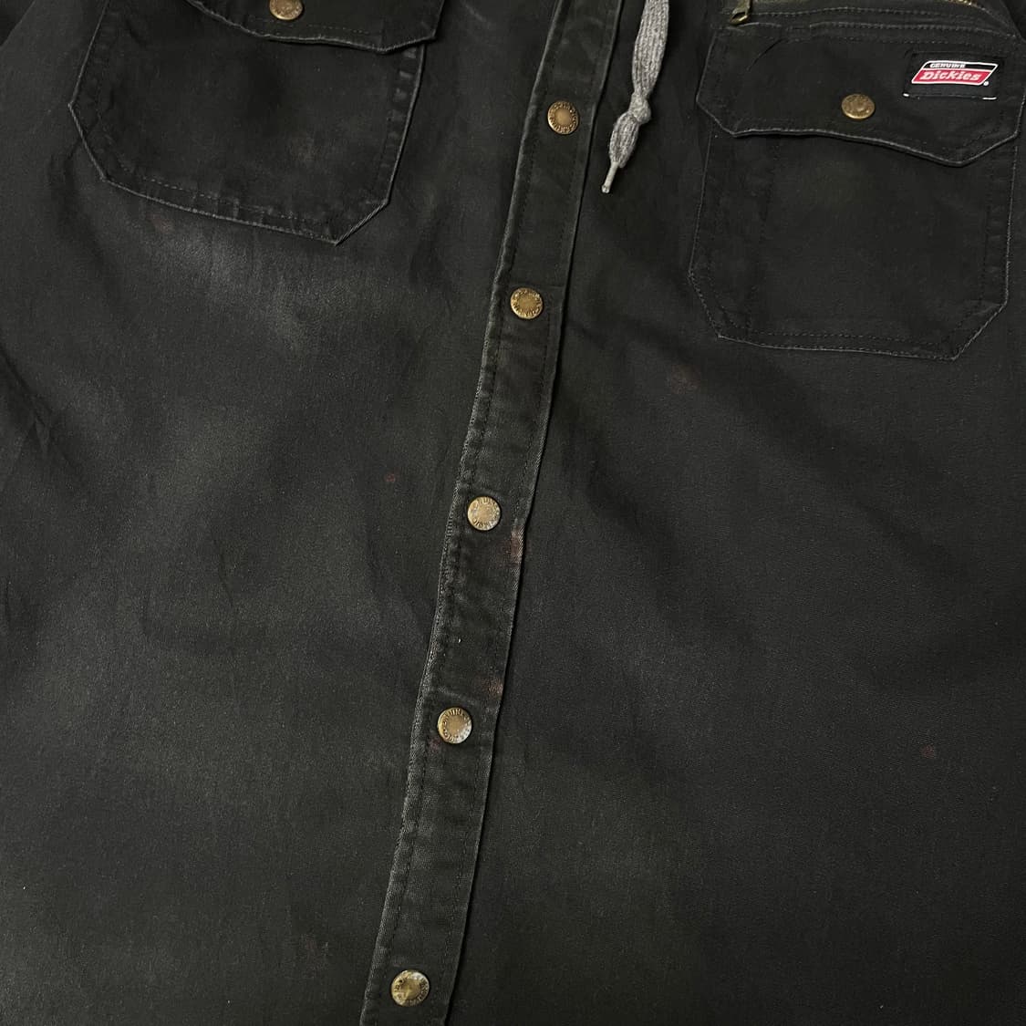 디키즈 후드 레이어드 블랙 워크자켓 XL 상품이미지5