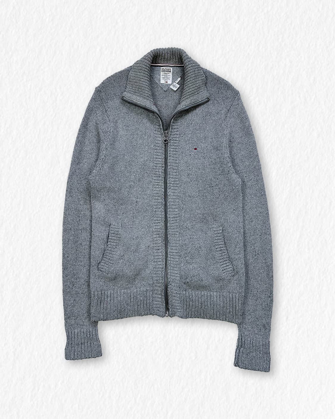 타미힐피거 니트 집업 그레이 상품이미지1