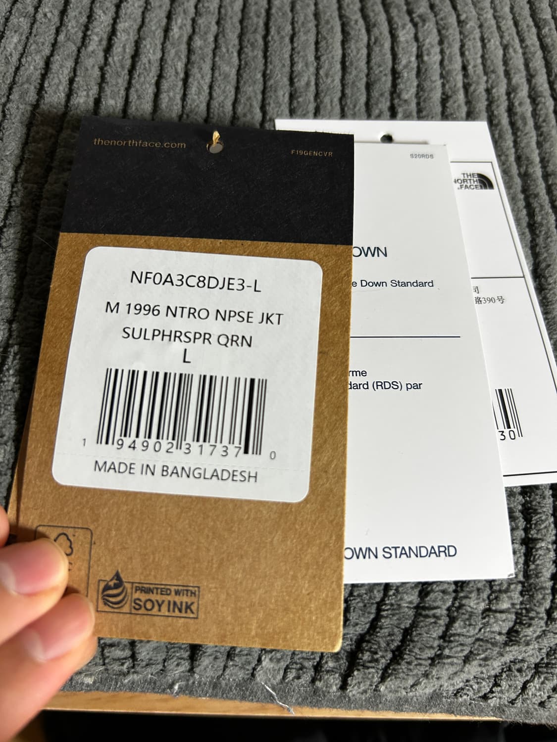 100새상품) 노스페이스 눕시 무광블랙 라지 상품이미지4