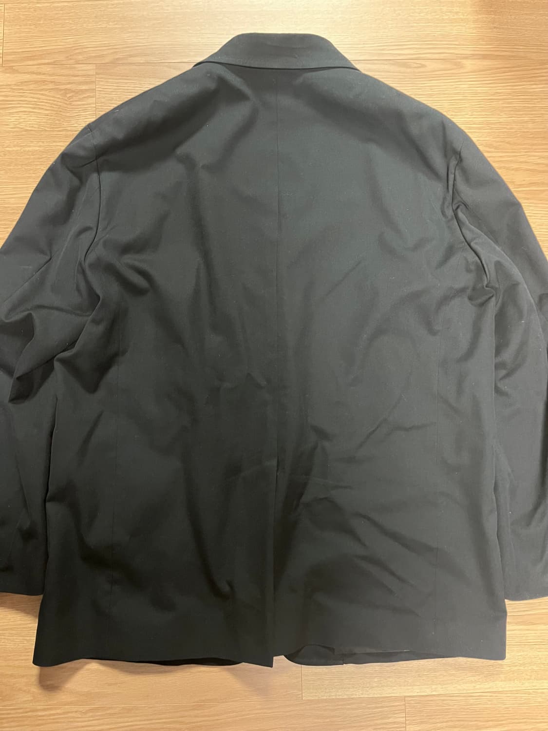 오라리 22aw 슈퍼 파인 울 코튼 트윌 오버 자켓 블랙 5 상품이미지5