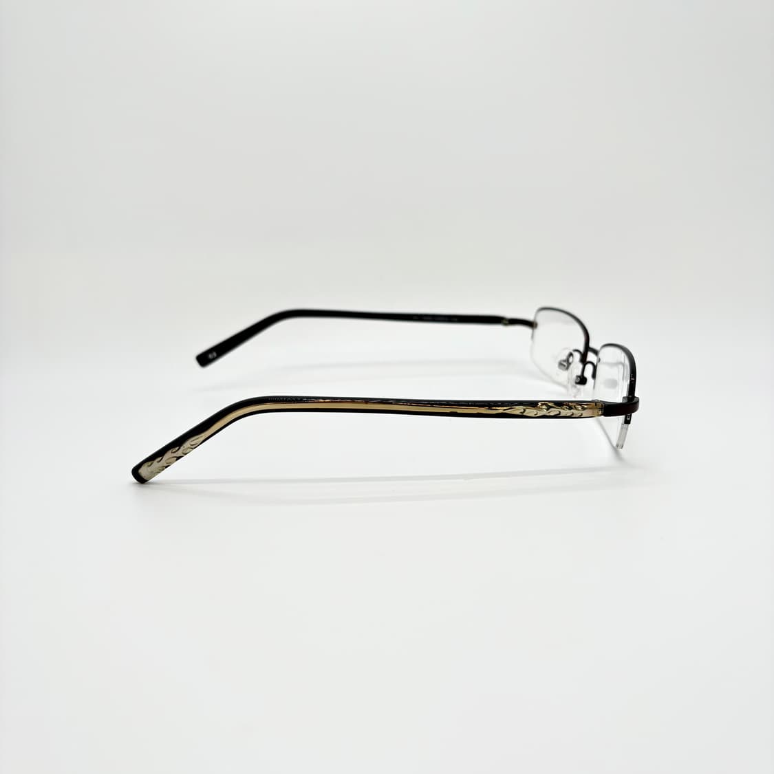 GALLAN 브라운 스퀘어 반무테 상품이미지5