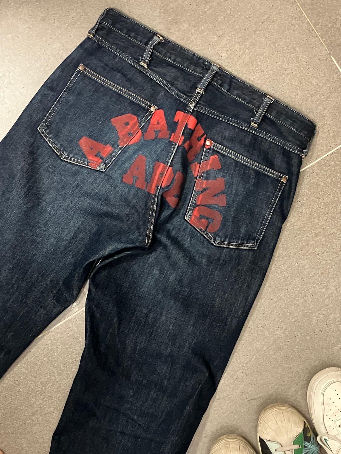 (착샷) 2000's 베이프 OG 프린팅 바지 상품이미지2