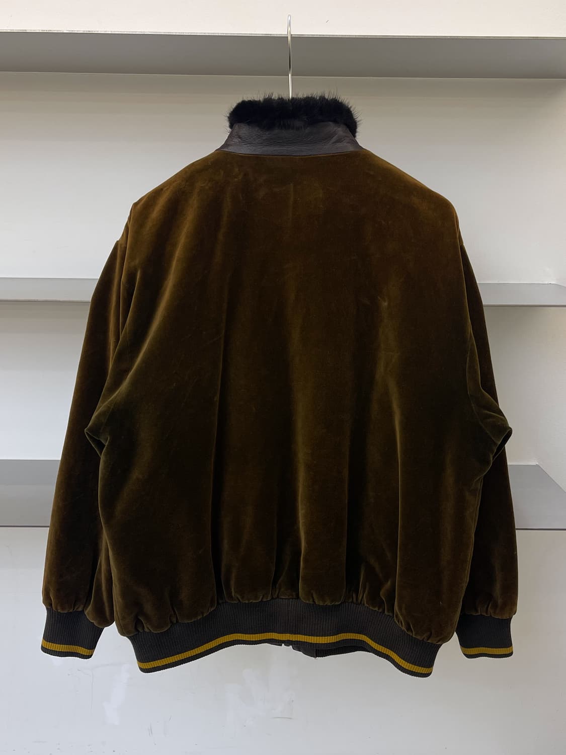 Raglan 90s 웨스턴 레더 벨루어 자켓 상품이미지4