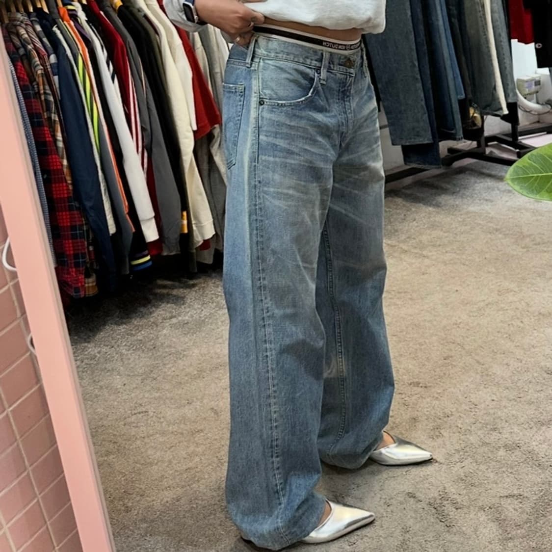 리바이스503 루즈핏 와이드 워싱 데님 팬츠(31) 상품이미지1