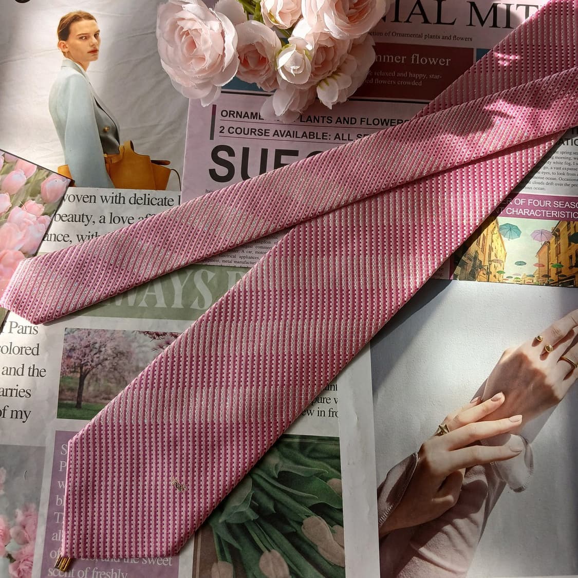 DAKS 닥스 실크 스트라이프 넥타이 8.6cm A+등급 A19760 상품이미지3