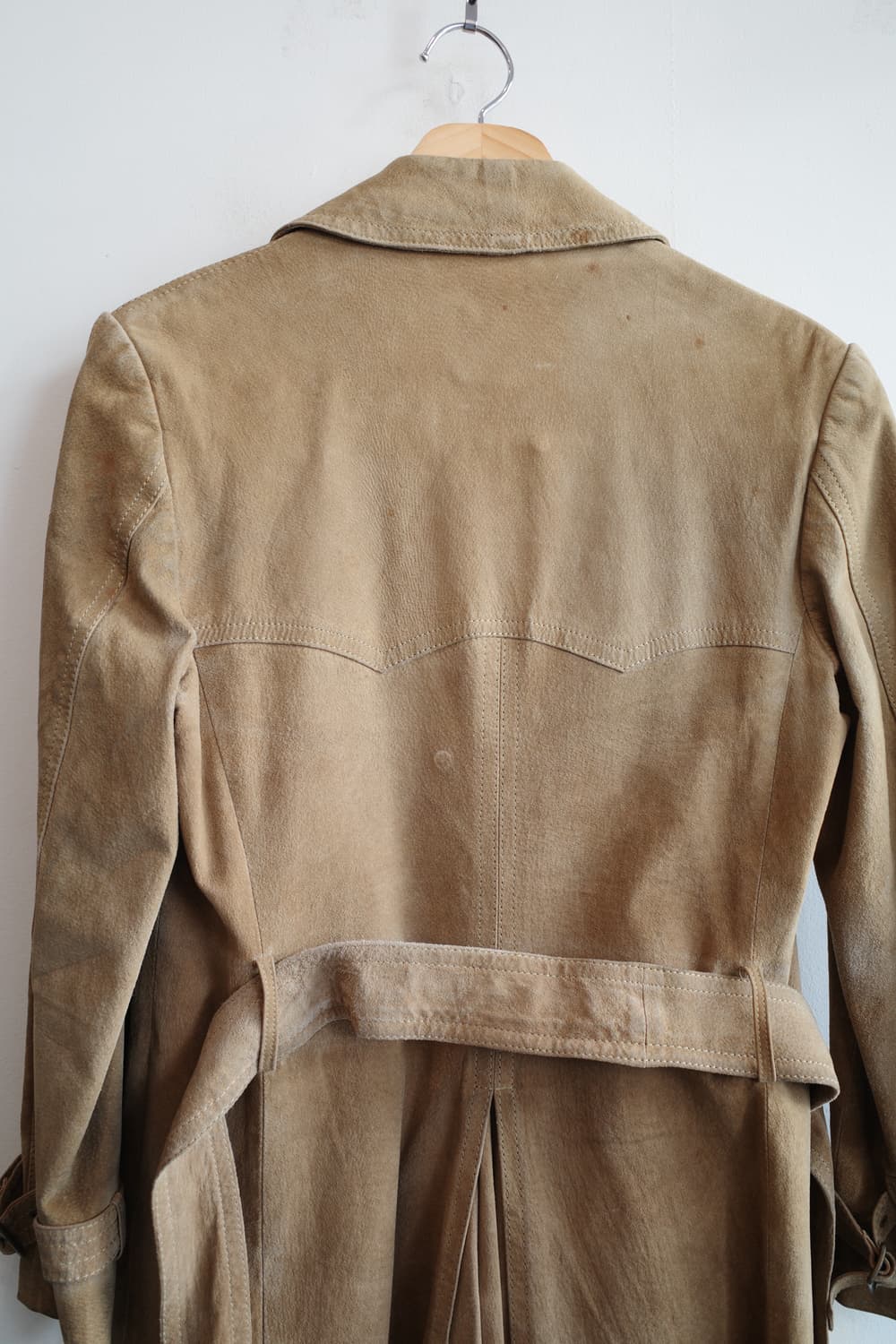 VAN JAC 반자켓 리얼레더 트렌치 코트  상품이미지8