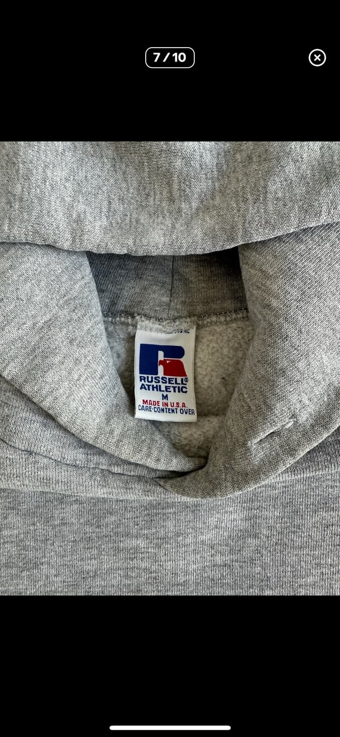 [M]빈티지 러셀 후드 그레이 usa 상품이미지7