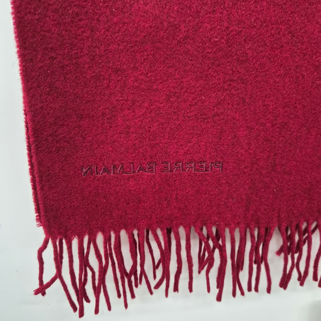 발망 캐시미어 100% 와인색 머플러 상품이미지2