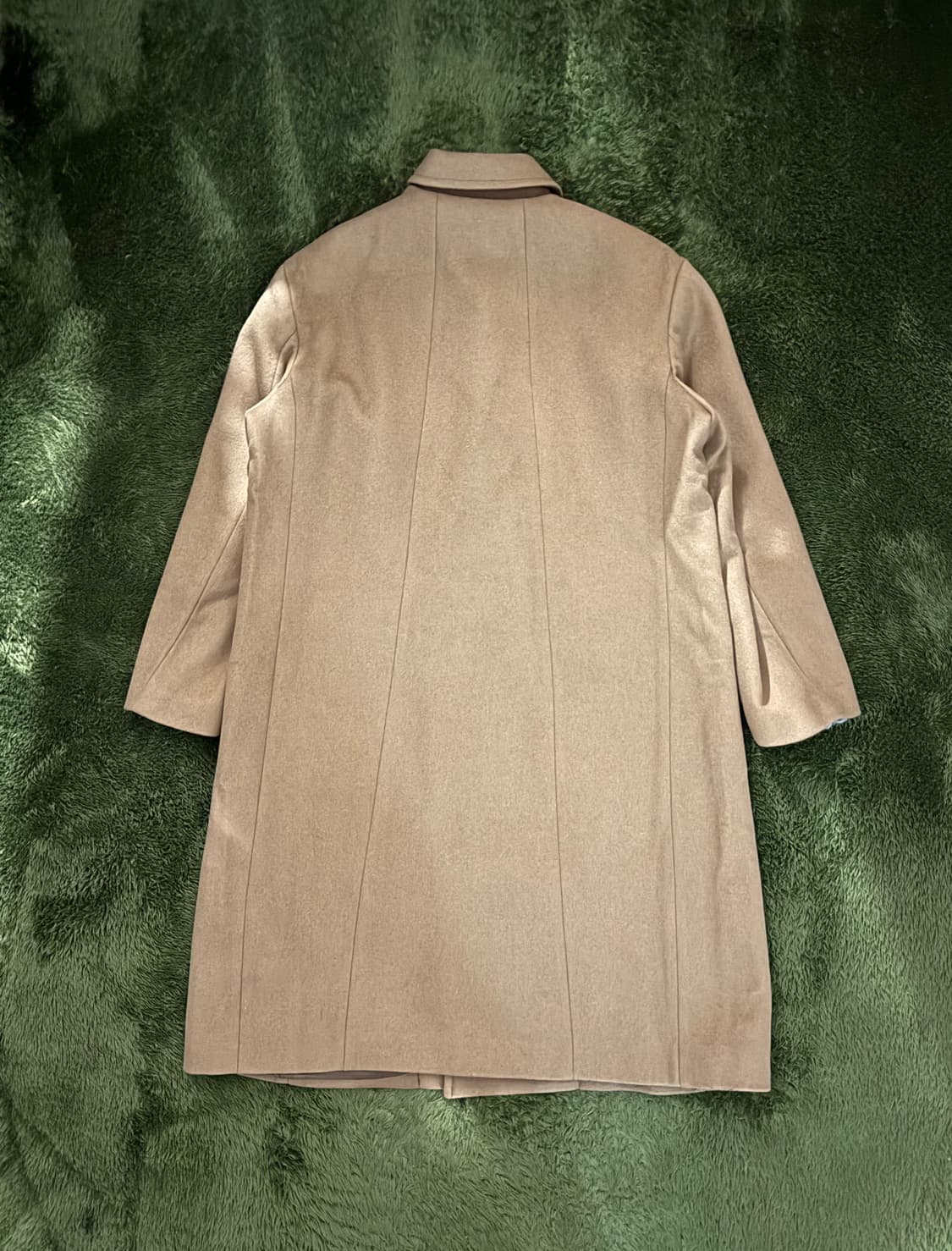 [M] 언어펙티드 21FW 오버사이즈드 더블 브레스티드 코트 카멜 상품이미지8