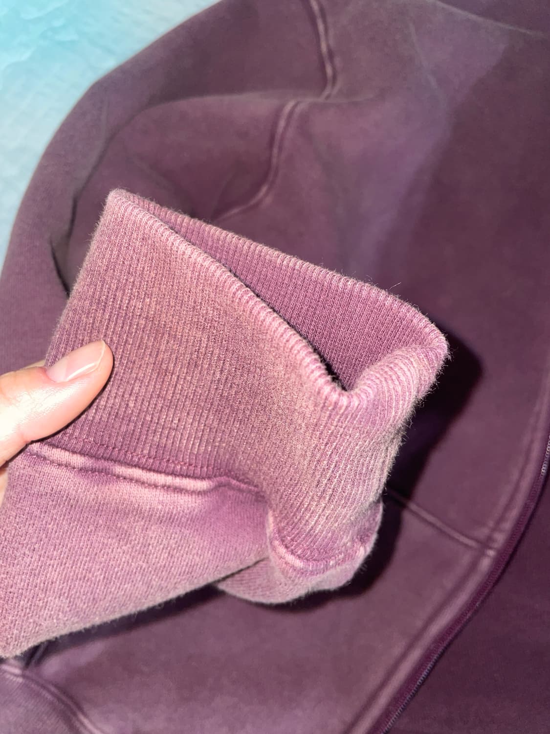 스컬프터 bad seed washed 워시드 딥퍼플 후드집업 상품이미지8