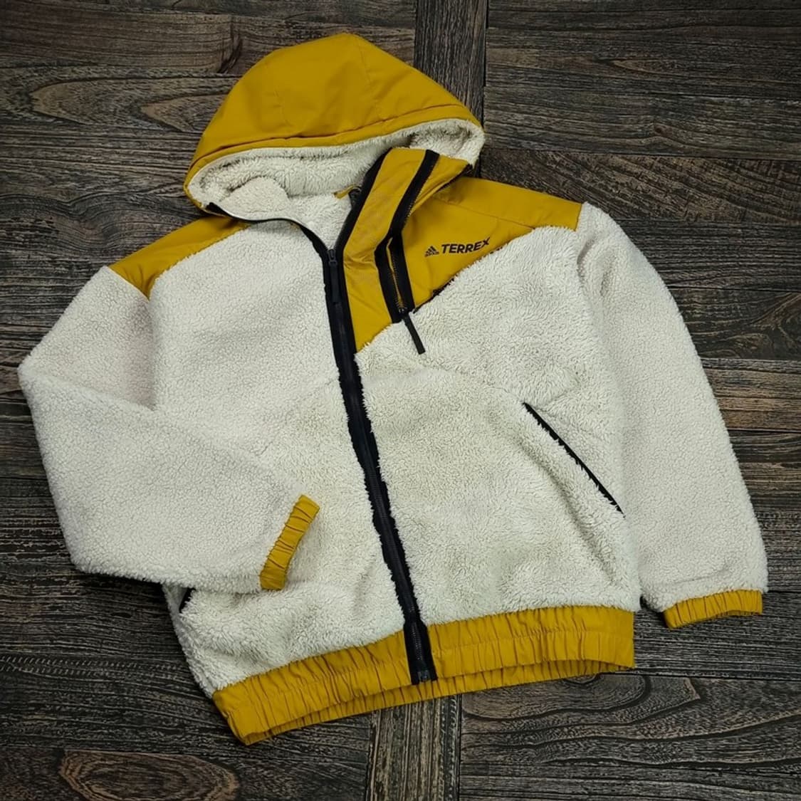 아디다스 뽀글이 후리스 쉐르파 후드 집업 자켓 M16557 상품이미지1