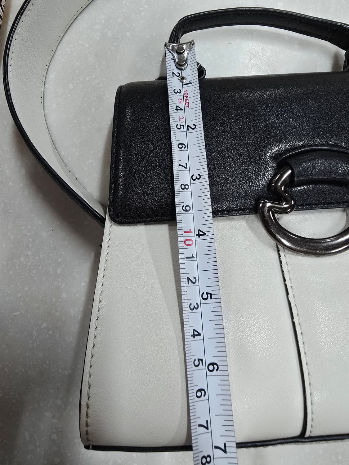 라빠레뜨 깐느로제 미니 토트백 블랙/화이트 상품이미지8