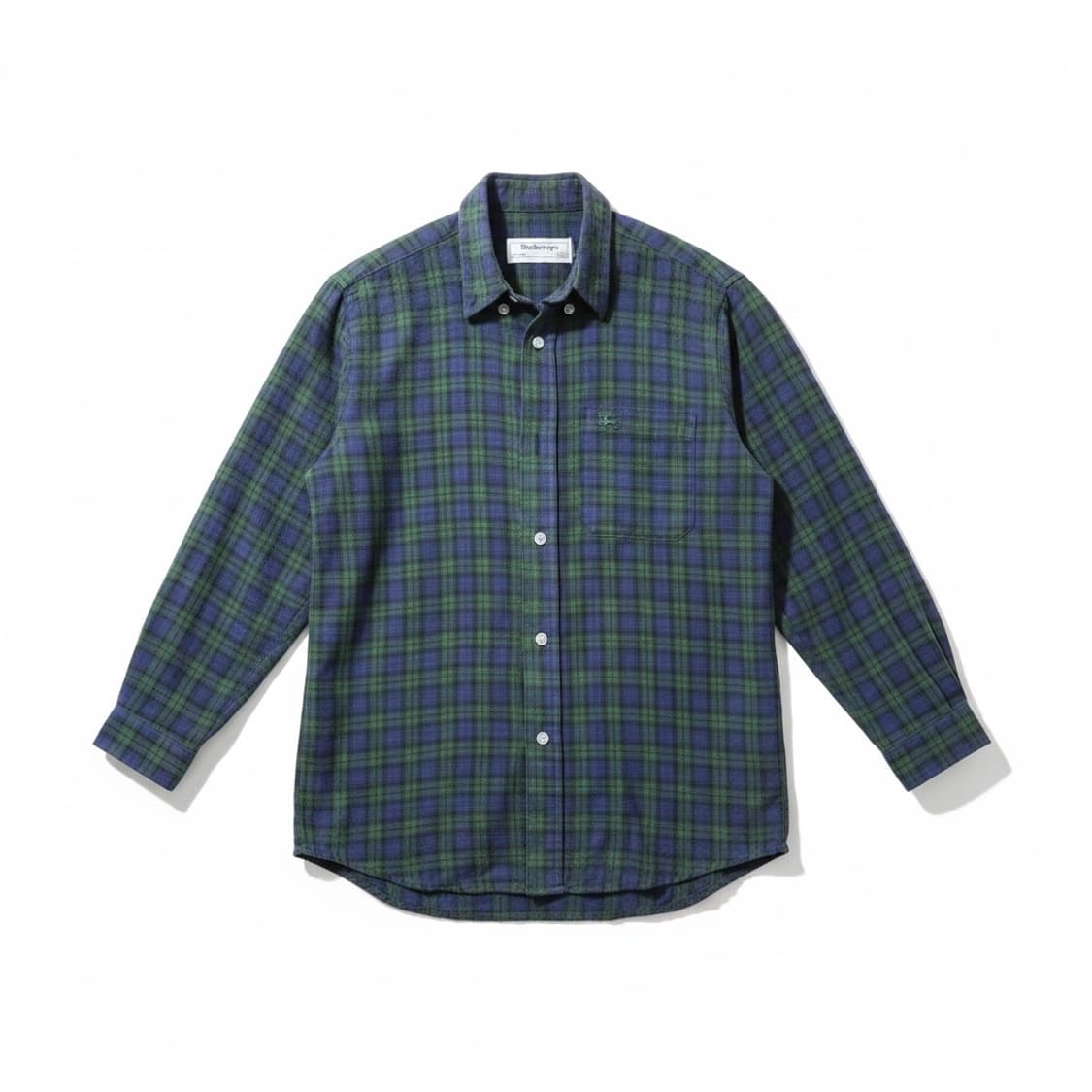 버버리 90s 그린 체크셔츠 상품이미지1