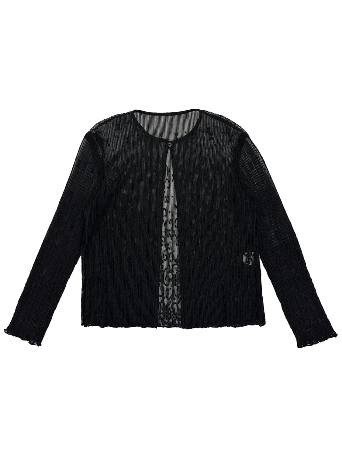 Vintage Sheer Pleated Lace Cardigan/ M 상품이미지1