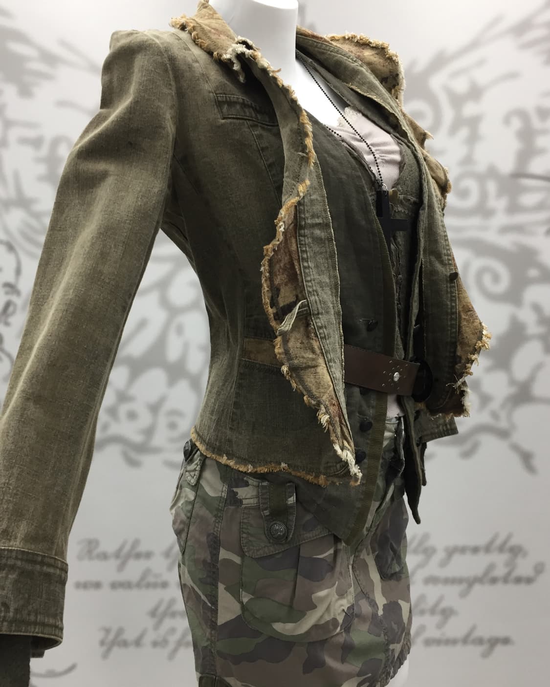 Grunge vintage washing denim jacket 상품이미지3