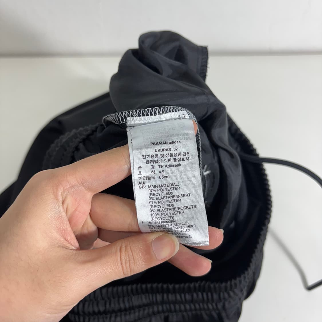 우먼M-L 아디다스오리지날 검흰 사이드버튼 져지 조거팬츠 상품이미지7