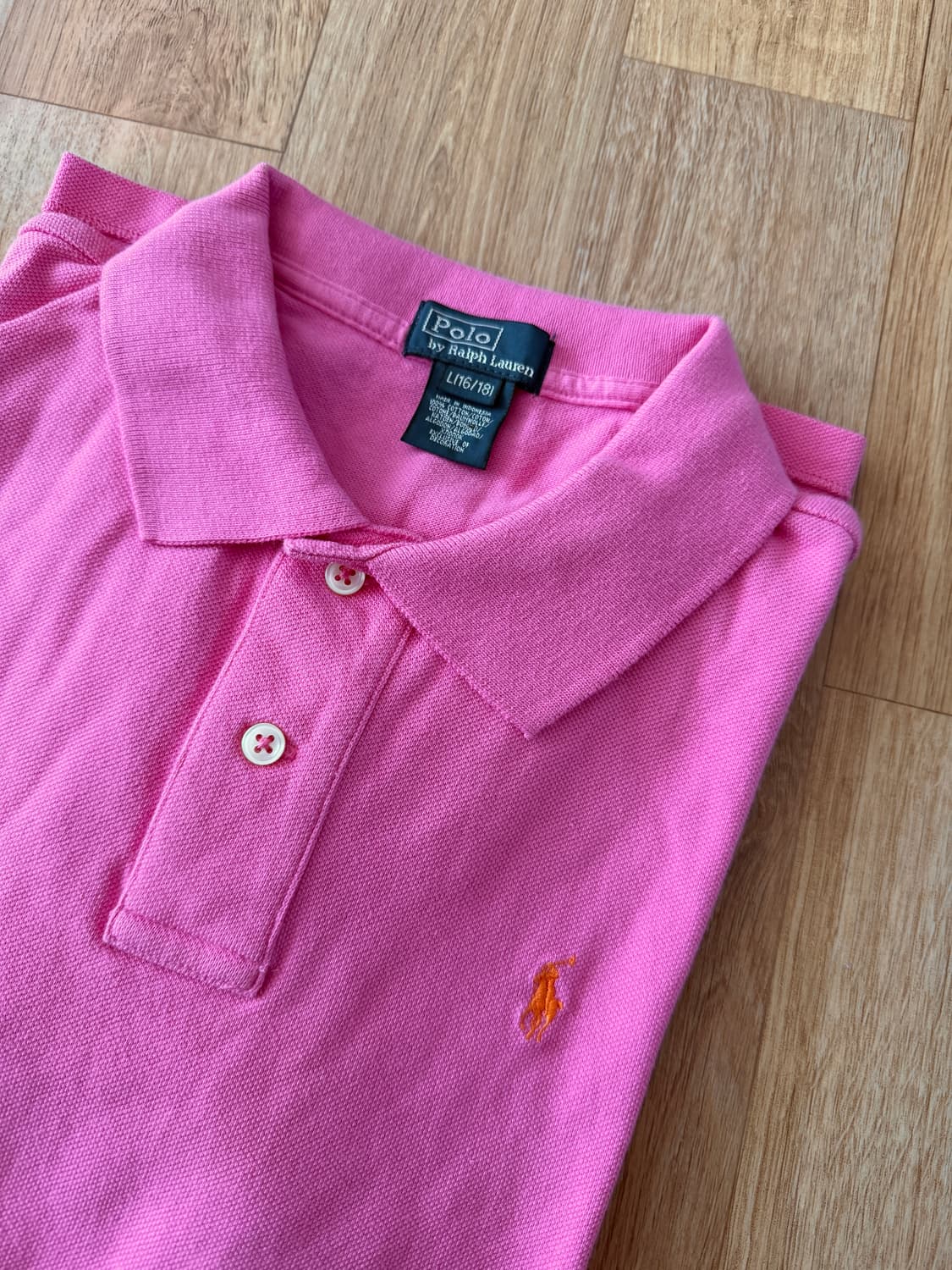 폴로 랄프로렌 보이즈 긴팔 카라티 L(16-18) 상품이미지4