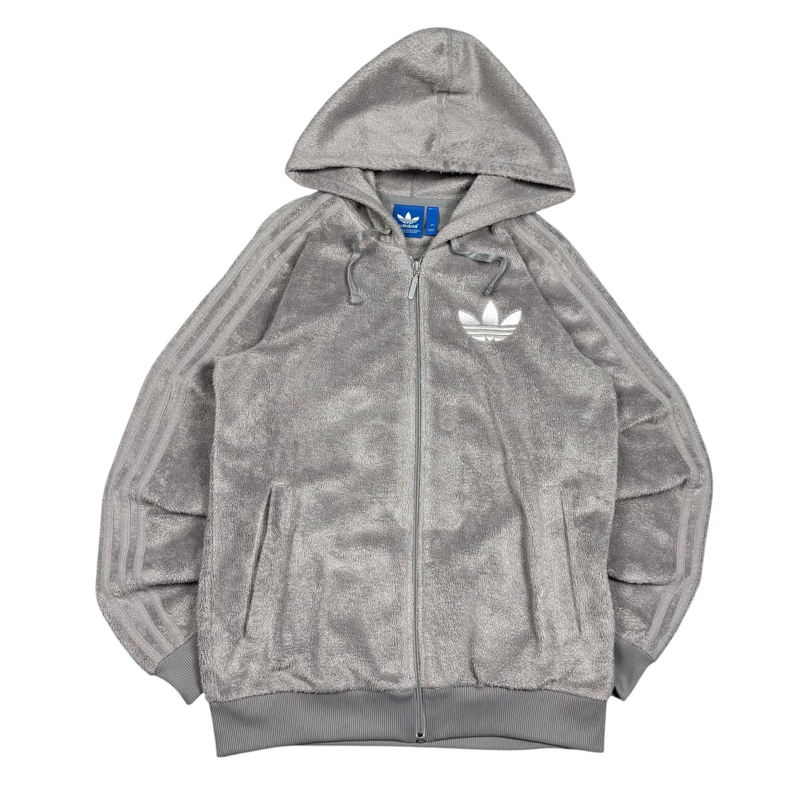 아디다스 그레이 쉐르파 후드집업 상품이미지3