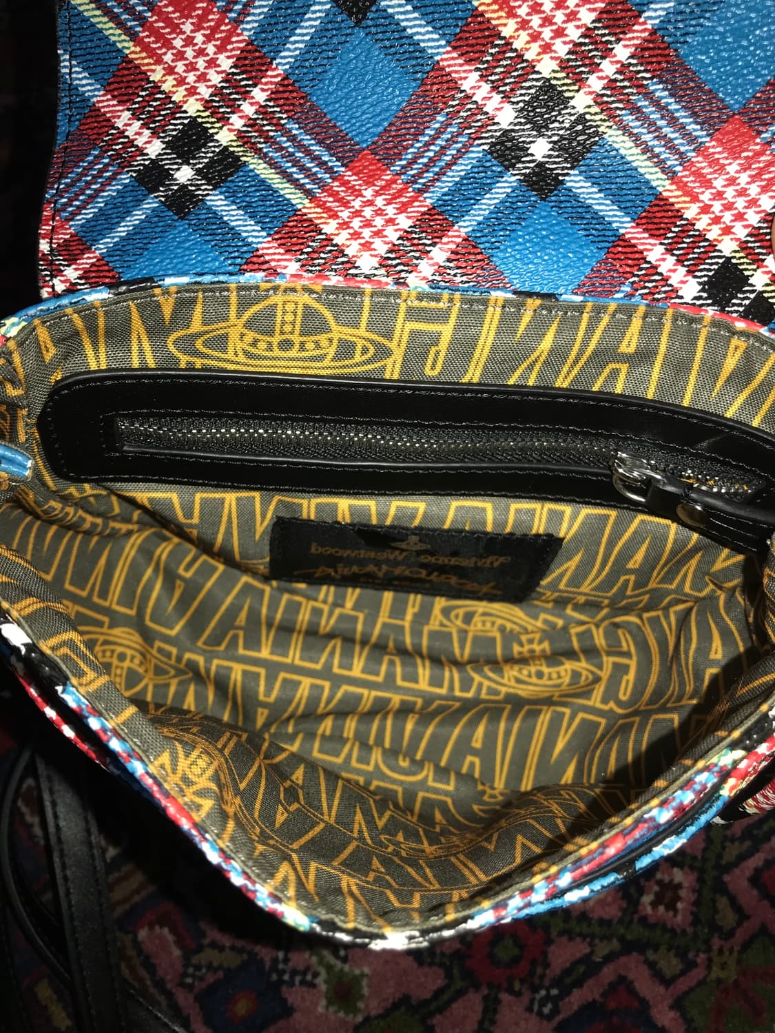 비비안 웨스트우드 앵글로매니아 체크 크로스백 상품이미지5