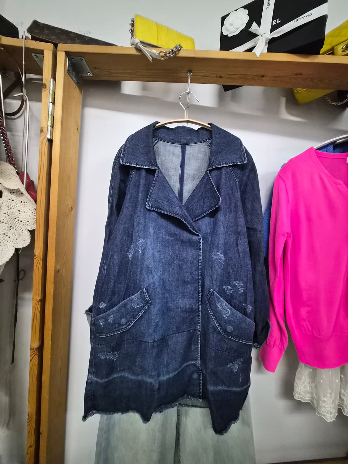 베네통 스판 데님 자켓 상품이미지2