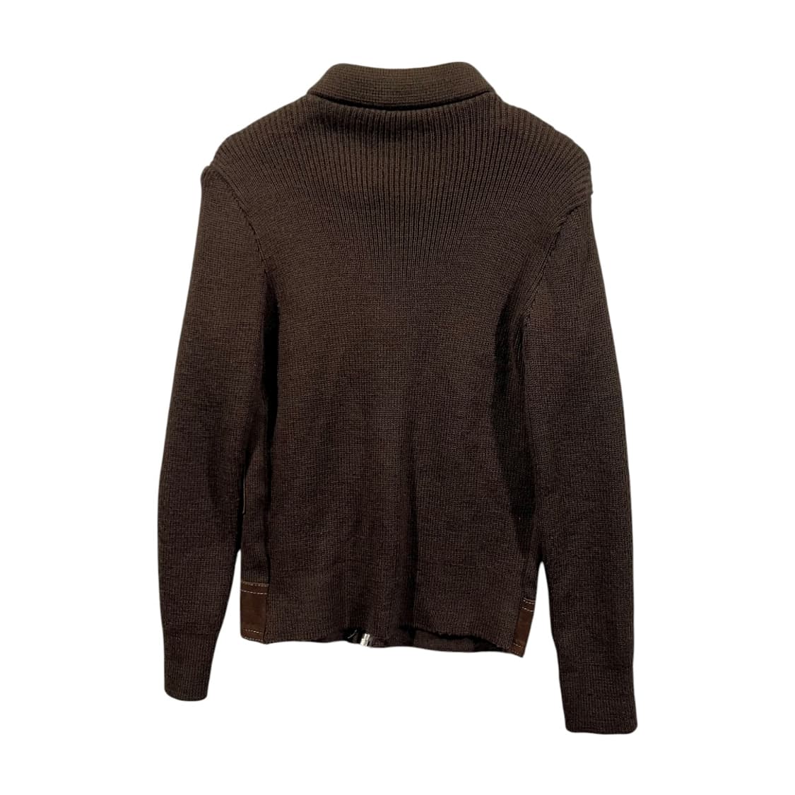 [JPN] 빈티지 스웨이드배색 집업 가디건 상품이미지2