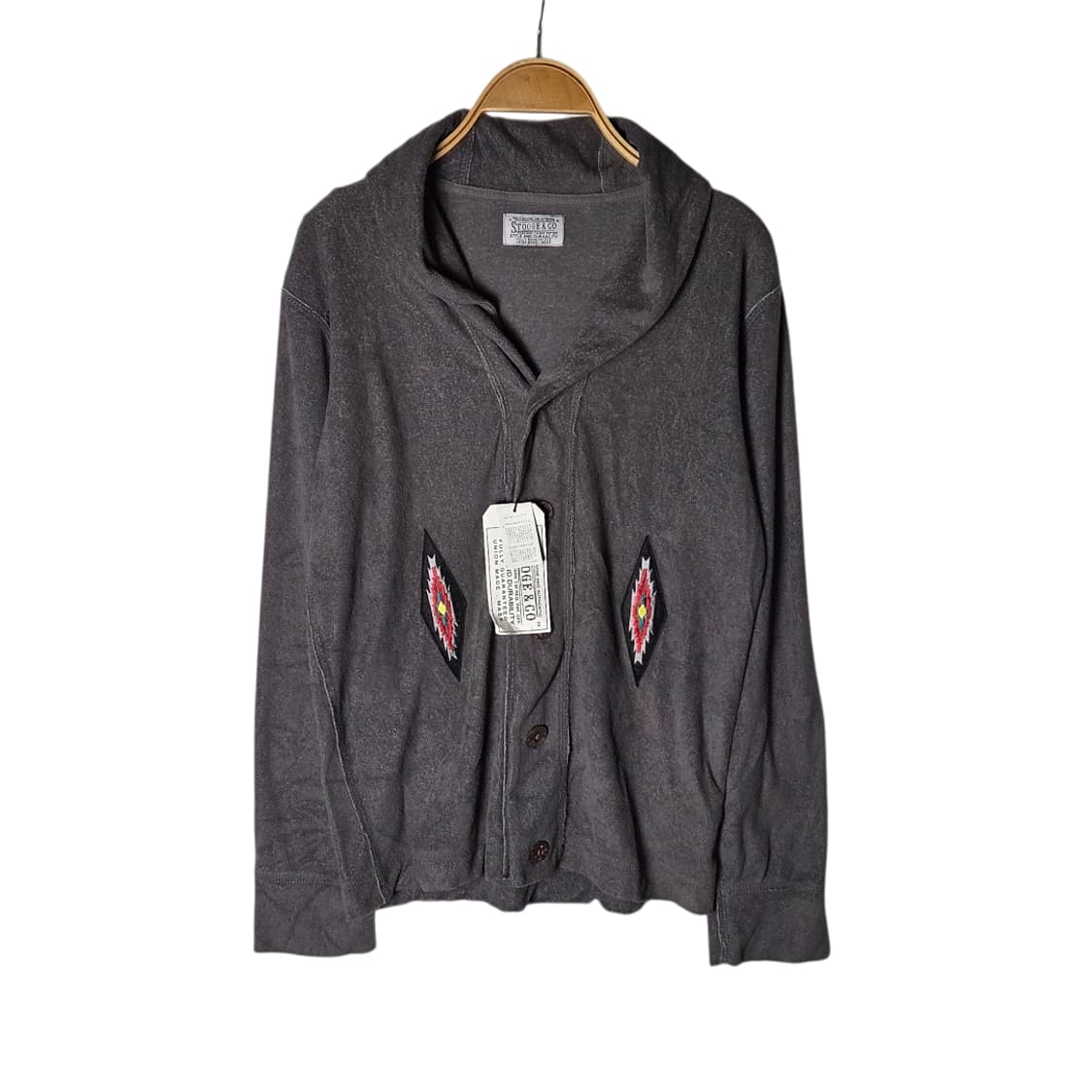 [STOOGE & CO] 스투지앤코 웨스턴 숄카라 스웻 가디건(새상품) 상품이미지1