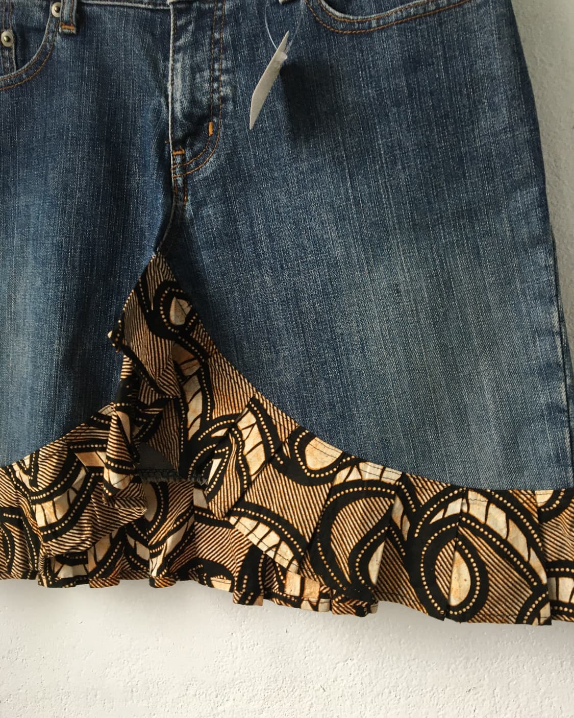 Layered point denim skirt 상품이미지3
