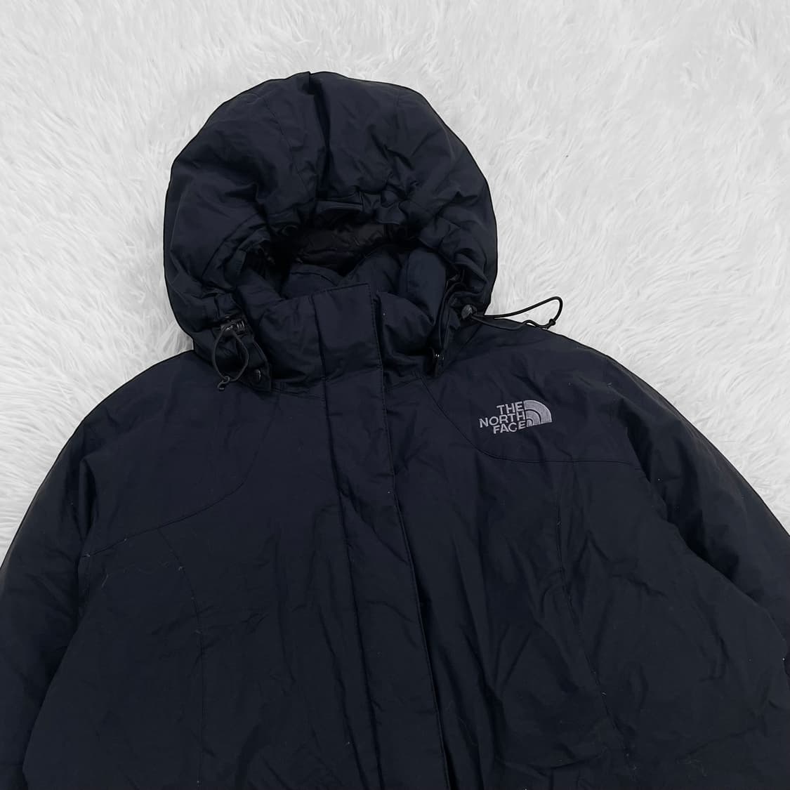 노스페이스 구스다운 후드 패딩 블랙 상품이미지3