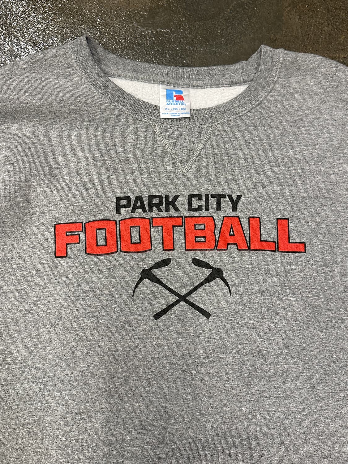 90s 러셀애슬레틱 그레이 맨투맨 티셔츠 XL 상품이미지3