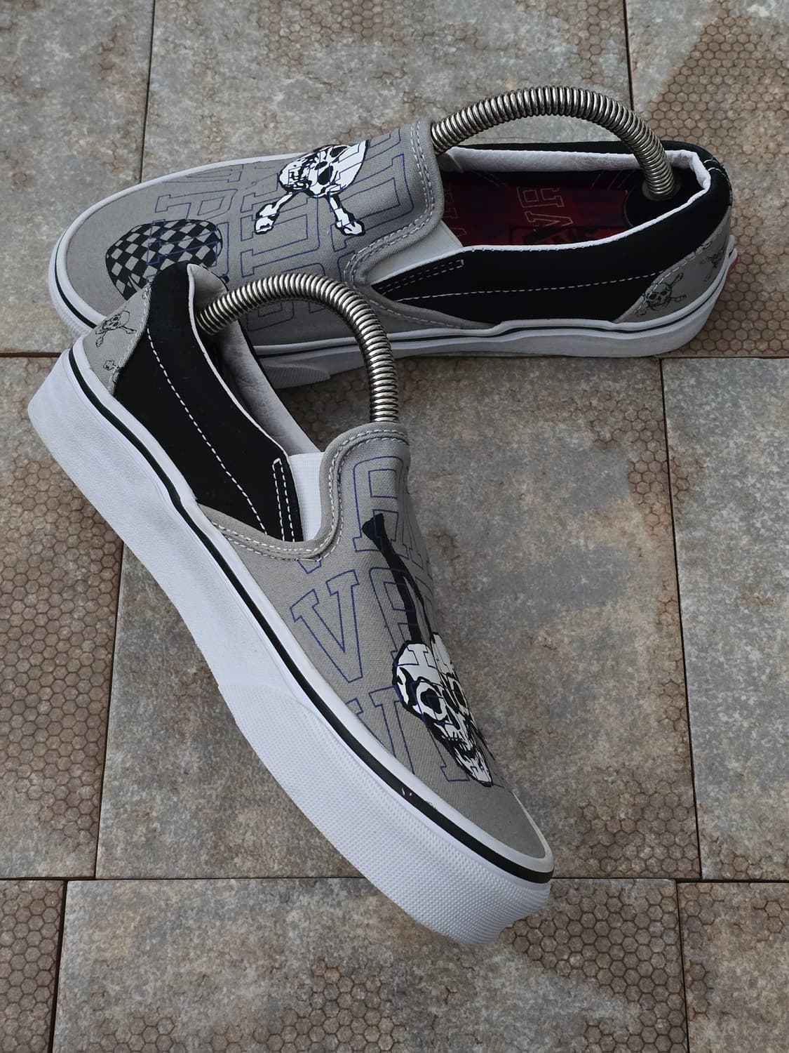 (235)반스 스컬 레터링 슬립온 상품이미지4