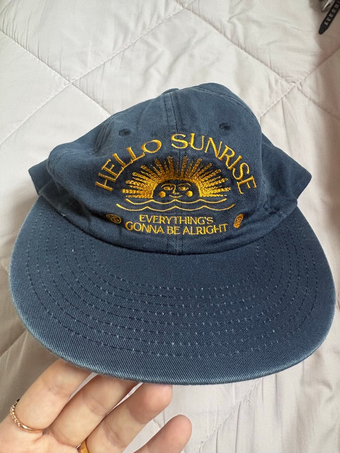 헬로선라이즈 일자챙 모자 네이비 상품이미지2