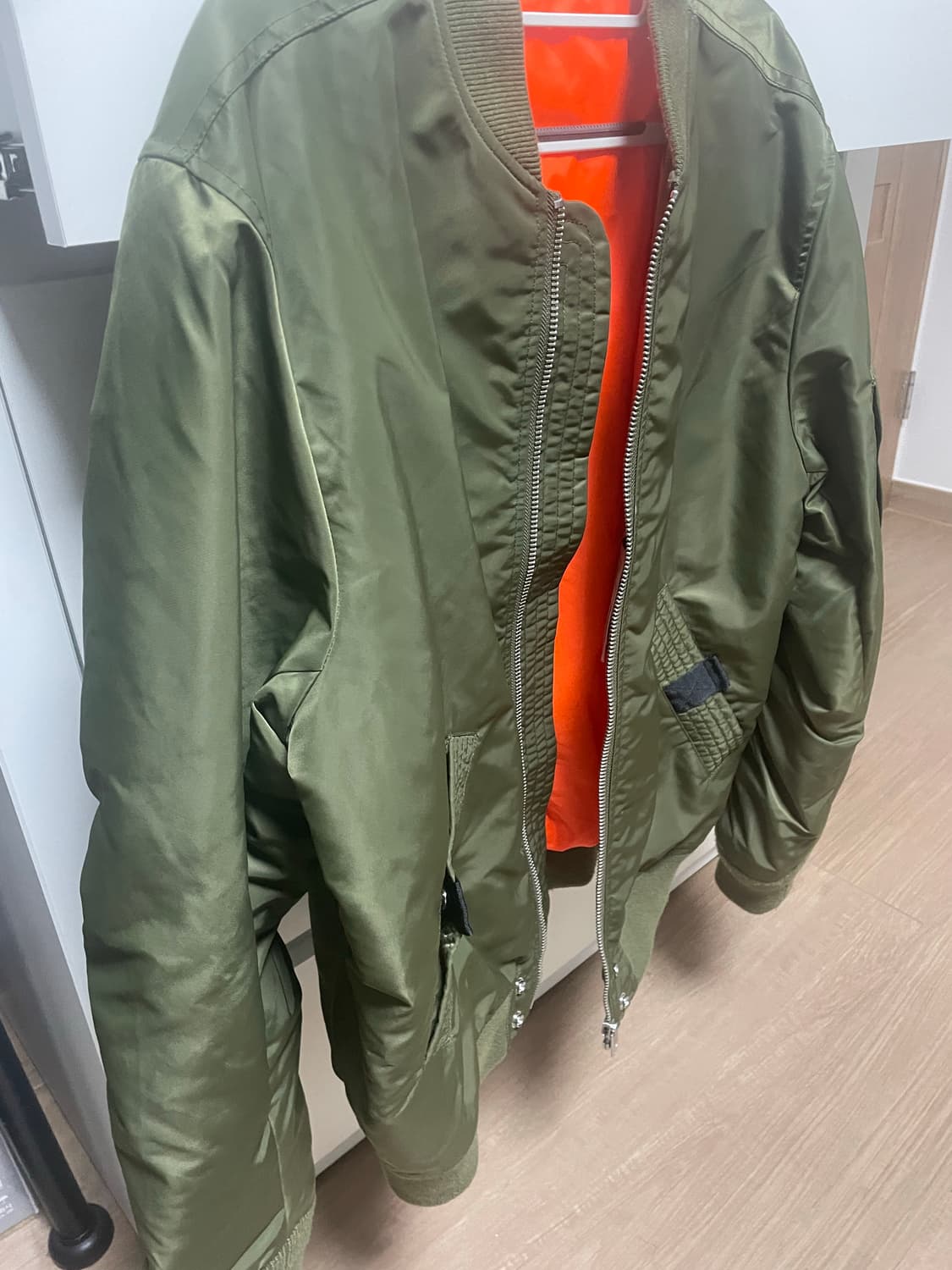 디젤 ma1 항공점퍼 카키 l 상품이미지4