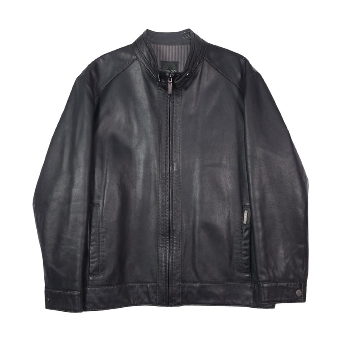 ICINOO 양가죽 미니멀 집업 자켓 XL 상품이미지1