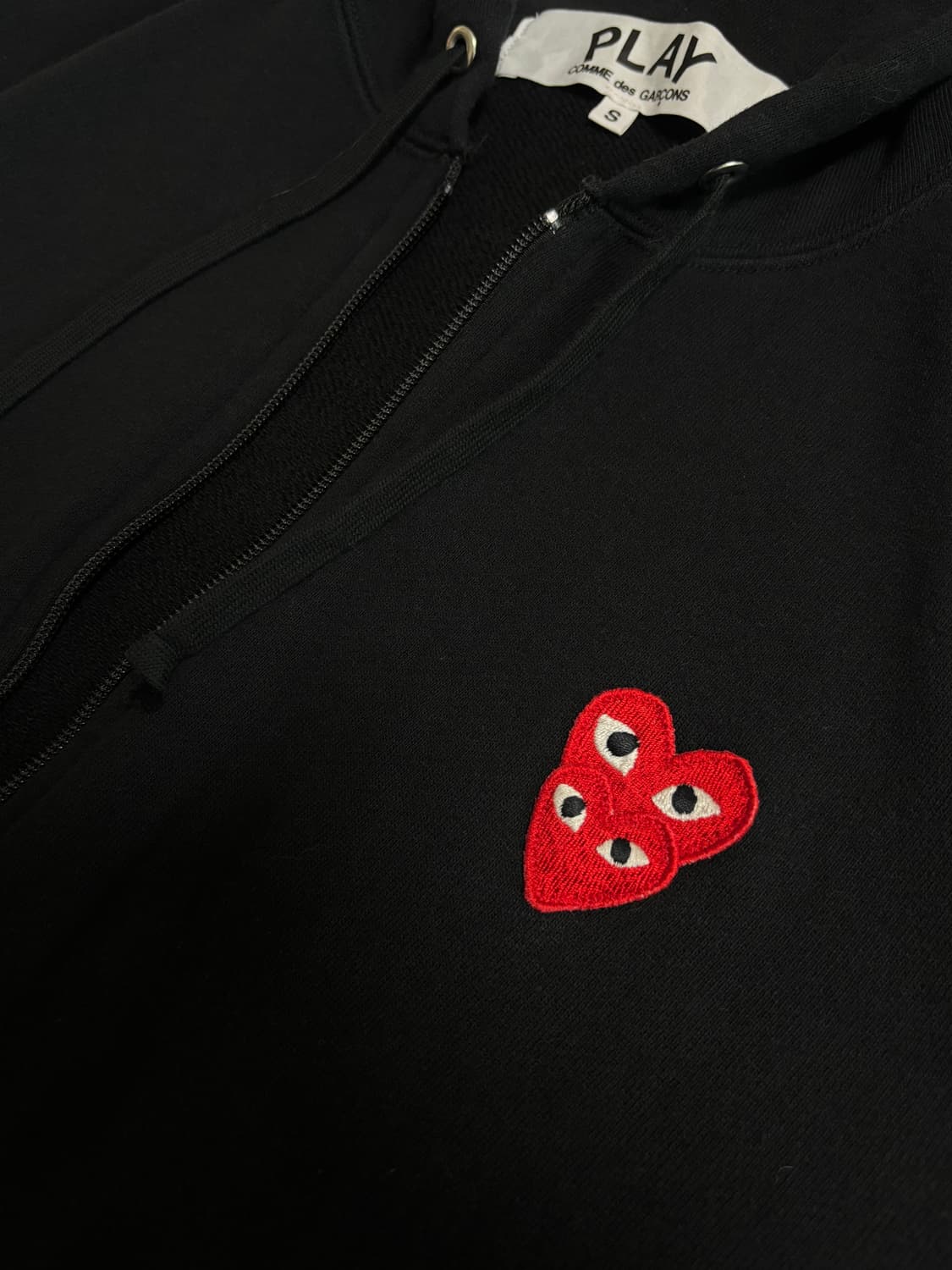 꼼데가르송 더블 하트 후드집업 상품이미지2