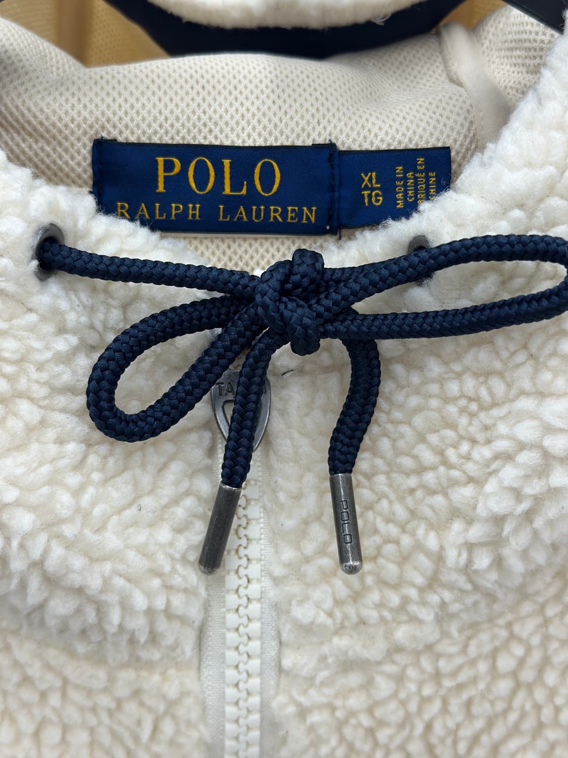 폴로 랄프로렌 아이보리 플리스 후드집업 상품이미지5