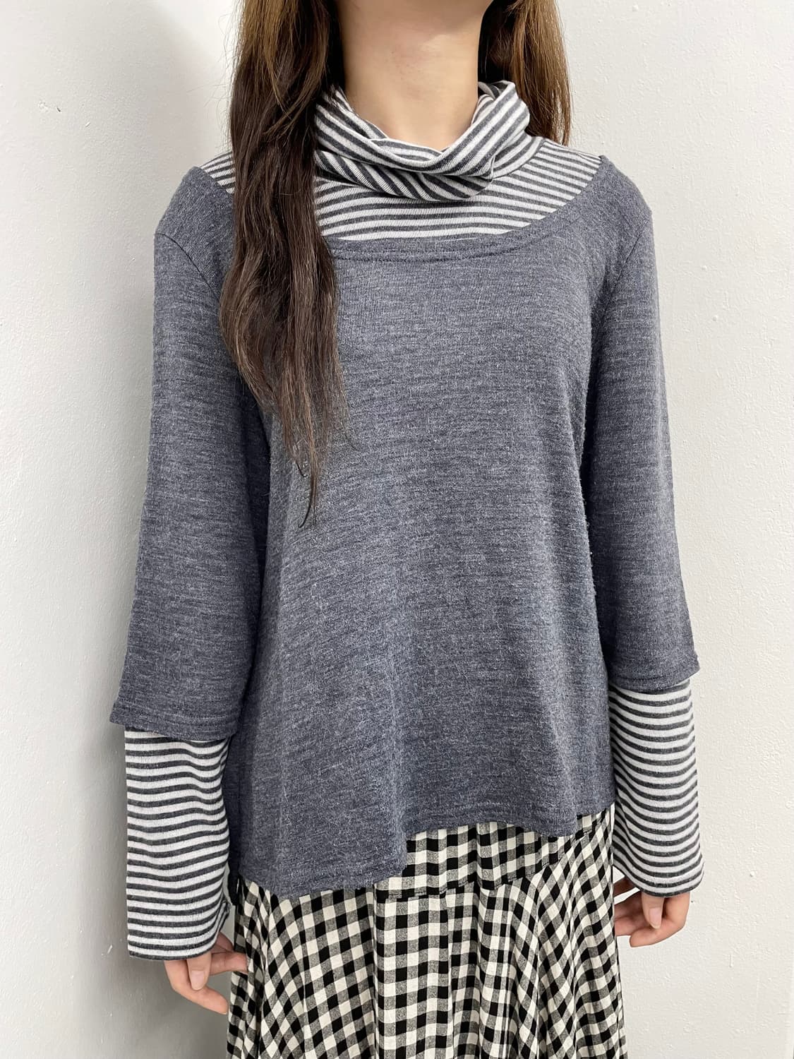 너드 레이어드 스트라이프 슬리브 상품이미지1