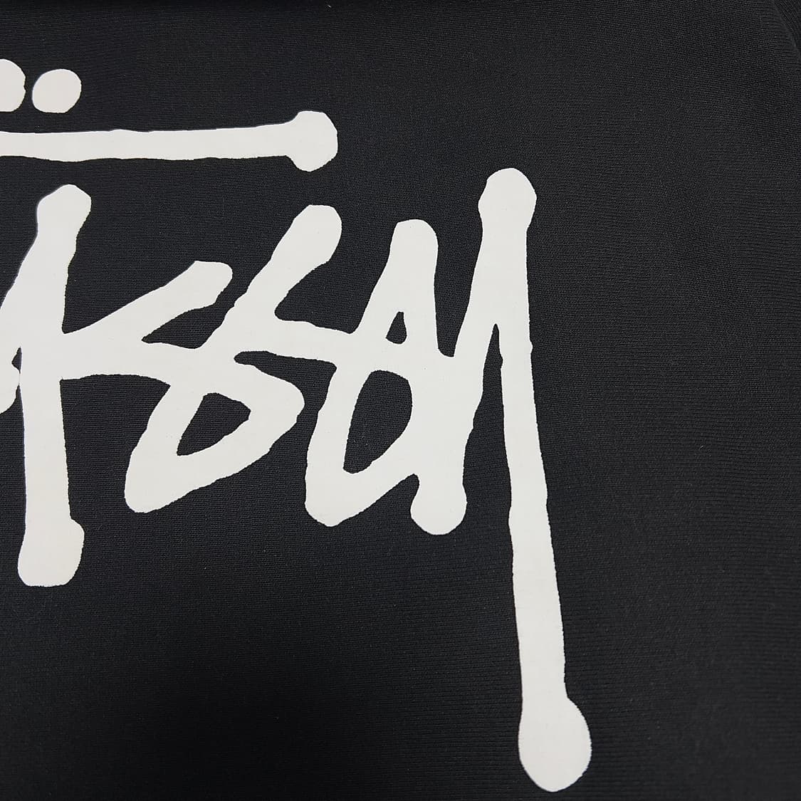 (1회착 크림 구매 우체국 택포가격) 스투시 베이직 후드 블랙  XL 상품이미지8