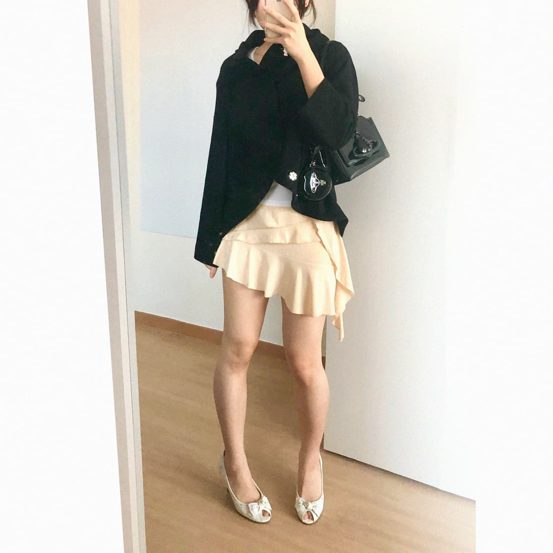 COMME des GARCONS 플레어 벨벳 코트 *2017 상품이미지8