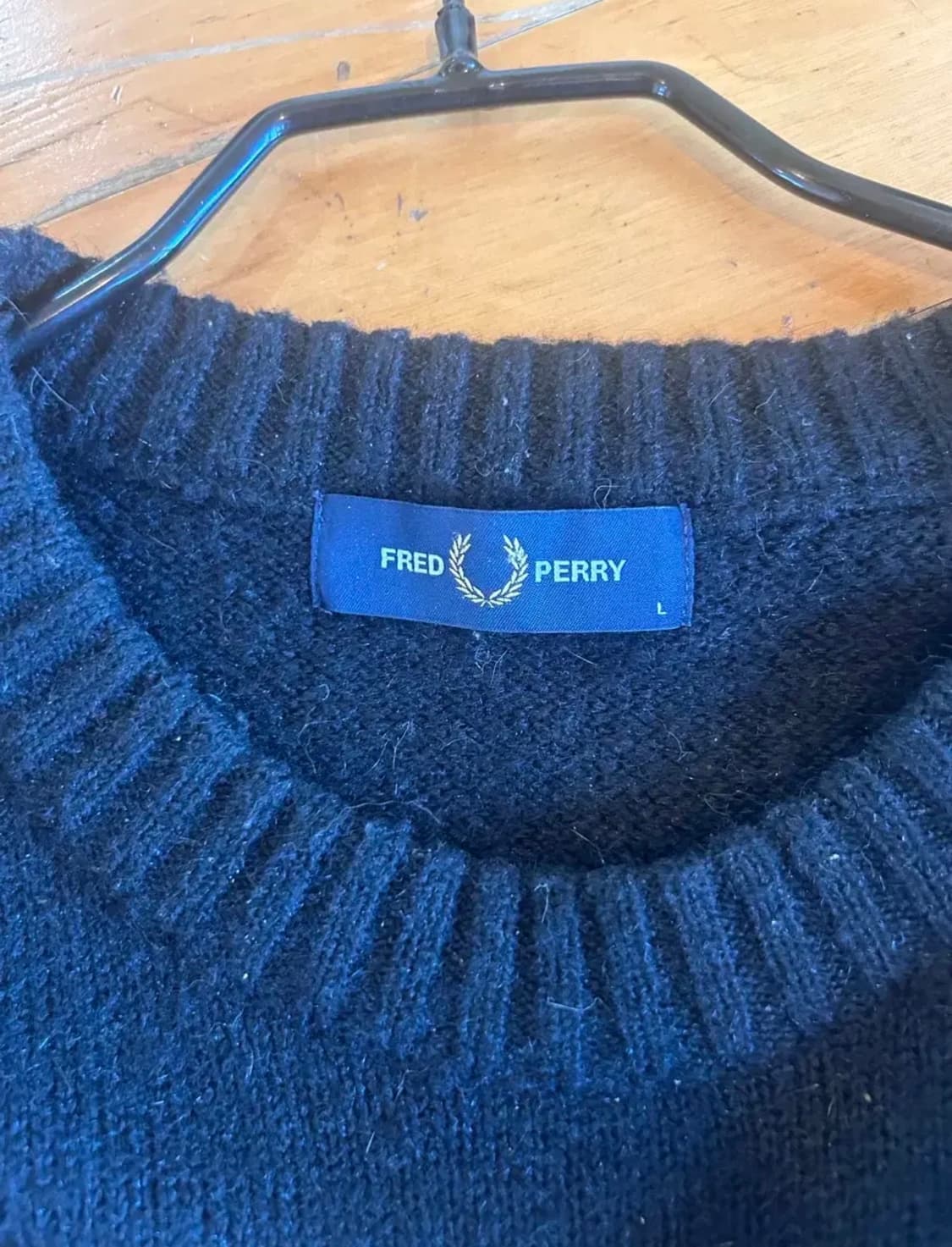 [L]프레드페리 볼드 스트라이프 크루넥니트 기리보이님 착용 상품이미지5