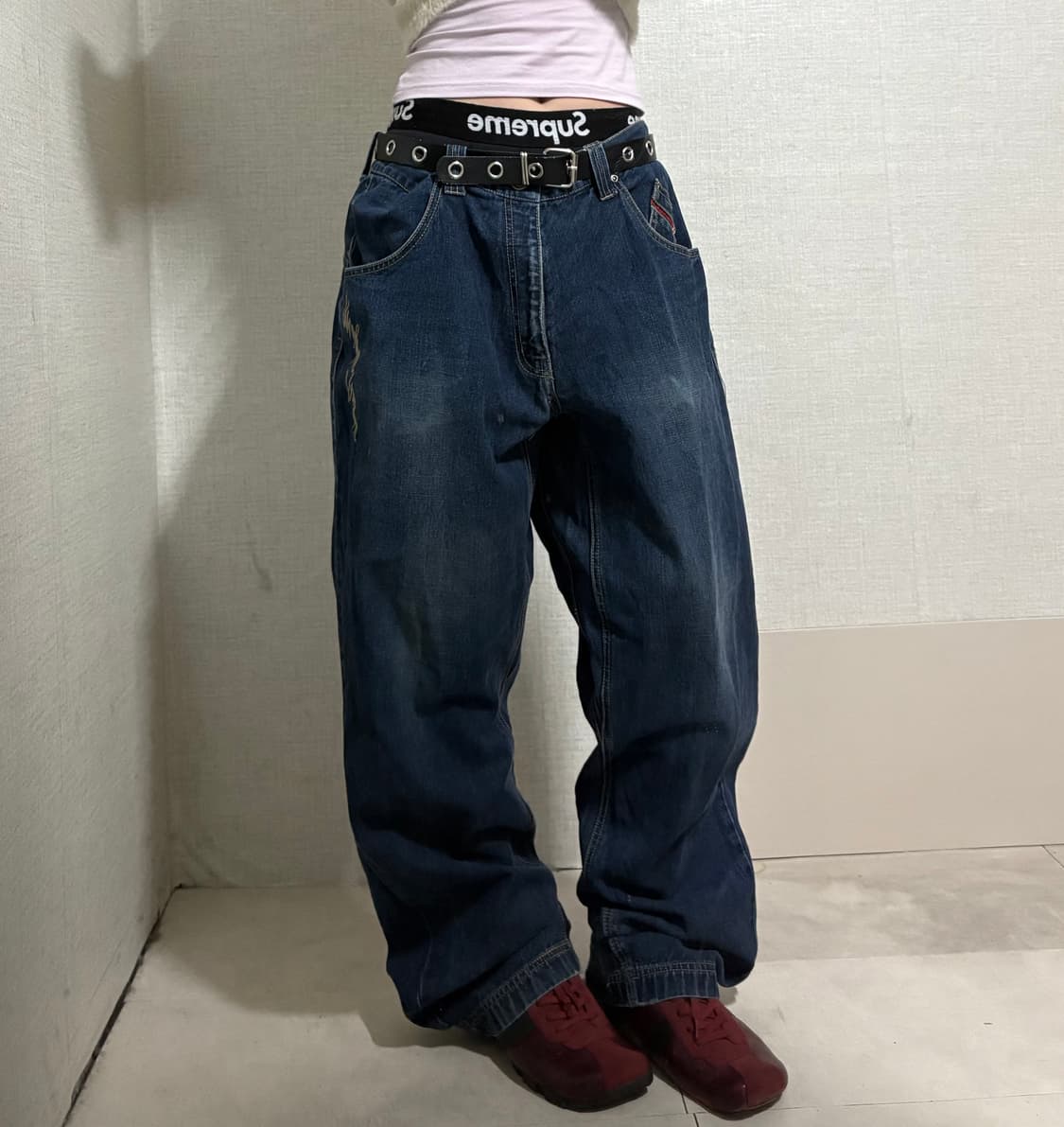 마자플라바 00s 힙합 데님팬츠 상품이미지5