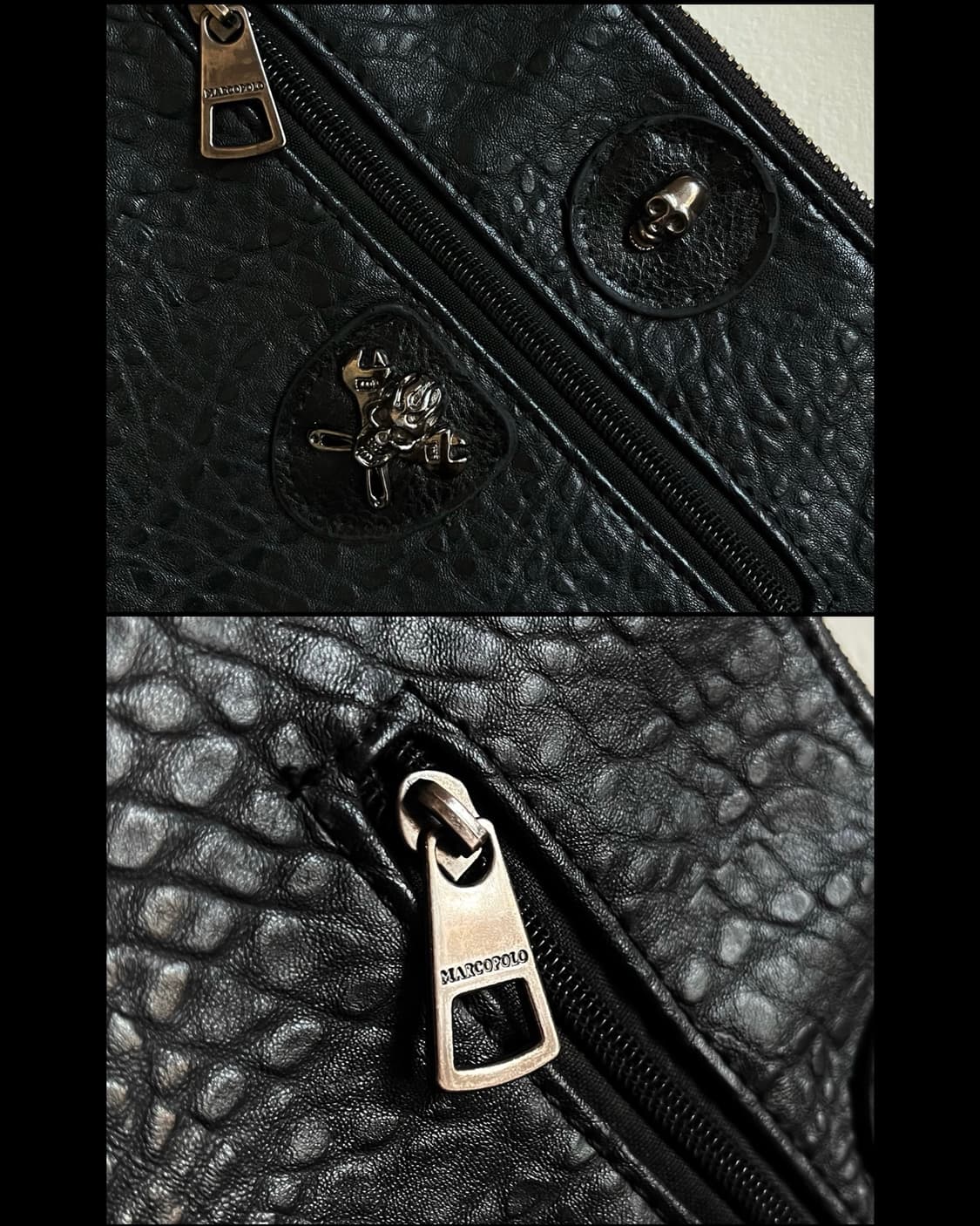 Marc O'Polo Studs Skull Trim Leather Bag 상품이미지9