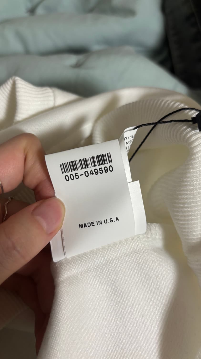 [네고가능] 빈티지 크롬하츠 오프숄더 맨투맨 화이트 상품이미지5